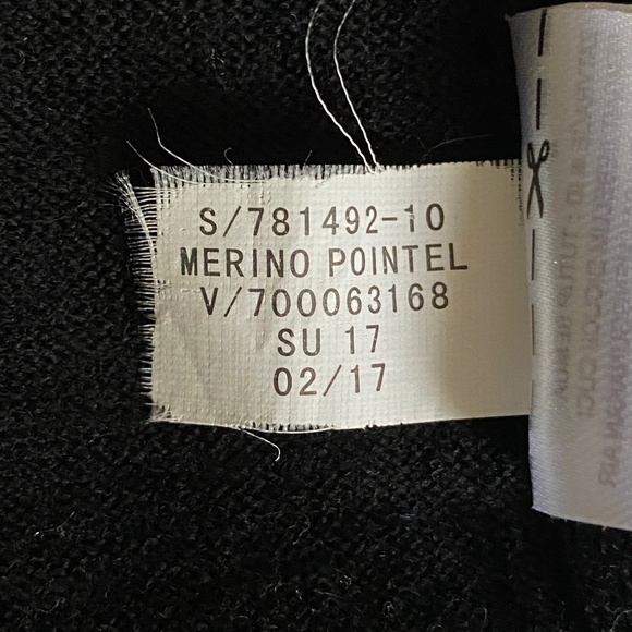 Banana Republic I Merino Pointelle Cardigan I Black I 2017 - Picture 16 of 16